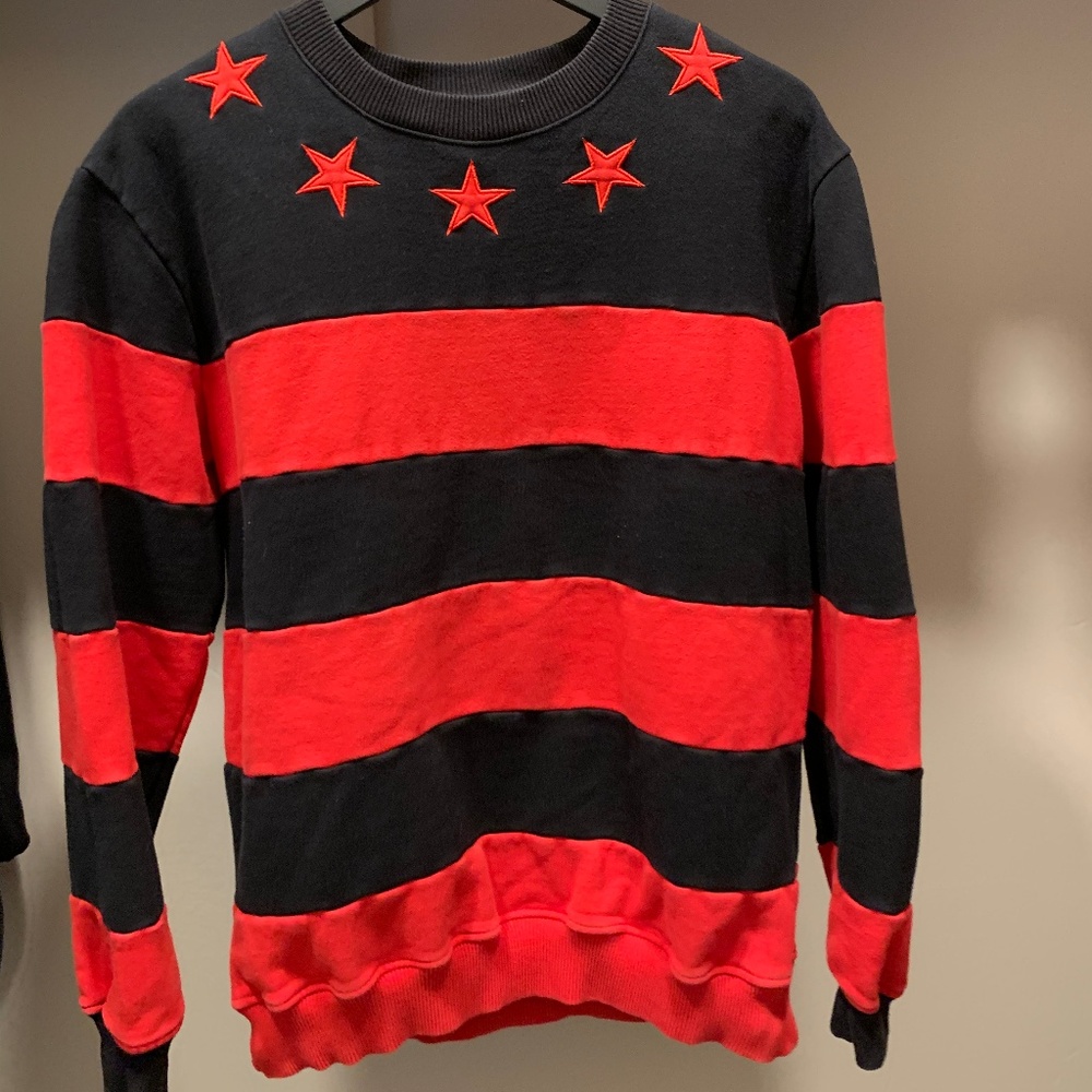 GIVENCHY Star Stripe Sweatshirt Runway Show Editio